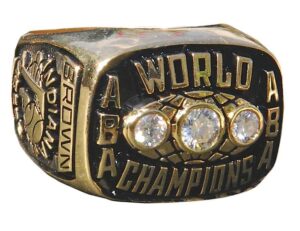 1973 Roger Brown Indiana Pacers ABA World Championship Ring