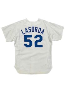 1973 Tommy Lasorda LA Dodgers Coach-Worn Home Jersey