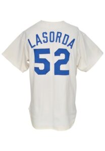 1973 Tommy Lasorda Los Angeles Dodgers Coaches Worn Home Jersey