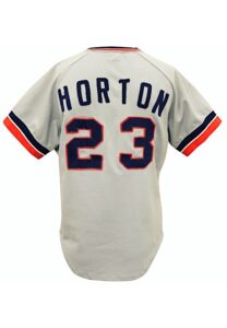 1973 Willie Horton Detroit Tigers Game-Used & Autographed Road Jersey