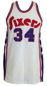 1974-1975 Clyde Lee Philadelphia 76ers Game-Used Home Jersey with Shorts