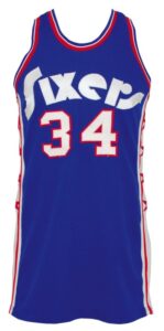 1974-1975 Clyde Lee Philadelphia 76ers Game-Used Road Jersey 