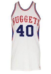 1974-75 Byron Beck ABA Denver Nuggets Game-Used Home Jersey 