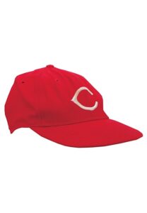 1974-75 Johnny Bench Cincinnati Reds Big Red Machine Game-Used Cap