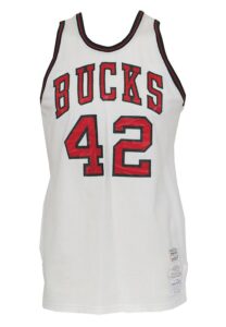 1974-75 Lucius Allen Milwaukee Bucks Game-Used Home Jersey