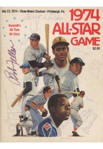 1974 All-Star Game Multi-Signed Program