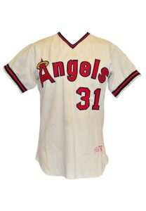 1974 Barry Raziano California Angels Game-Used Home Jersey