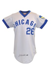 1974 Billy Williams Chicago Cubs Game-Used & Autographed Road Jersey