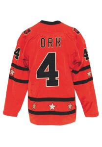 1974 Bobby Orr NHL East Division All-Star Game Road Durene Jersey