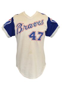 1974 Buzz Capra Atlanta Braves Game-Used Home Jersey