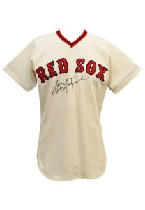 1974 Carl Yastrzemski Boston Red Sox Game-Used & Autographed Home Jersey