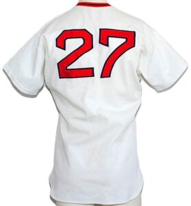 1974 Carlton Fisk Boston Red Sox Game-Used Home Jersey