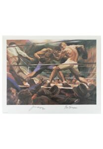 1974 Jack Dempsey & Gene Tunney Dual-Signed Sports Illustrated “Living Legends” LE Print