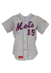 1974 Jerry Grote NY Mets Game-Used & Autographed Road Jersey