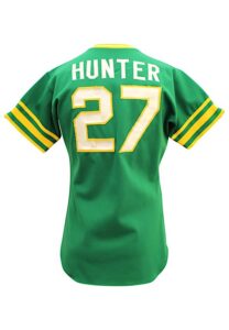 1974 Jim “Catfish” Hunter Oakland A’s Game-Used Road Jersey