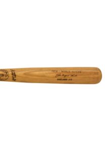 1974 Jim “Catfish” Hunter Oakland Athletics World Series Game-Used Bat