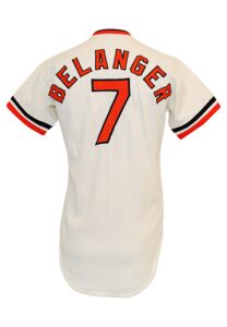 1974 Mark Belanger Baltimore Orioles Game-Used & Autographed Home Jersey