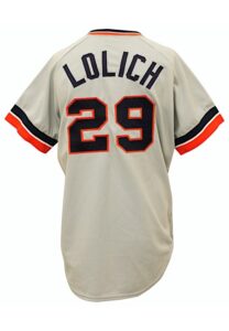 1974 Mickey Lolich Detroit Tigers Game-Used & Autographed Road Jersey