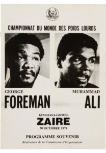 1974 Muhammad Ali Vs. George Foreman “Rumble In The Jungle” Program & Ticket Stub