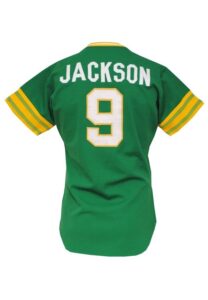 1974 Reggie Jackson Oakland Athletics Game-Used & Autographed Road Jersey