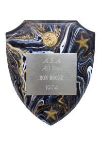 1974 Ron Boone ABA All-Star Award Plaque