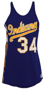 1975-1976 Charlie Jordan ABA Indiana Pacers Game-Used Road Jersey with 1970-1971 Game-Used  Road Shorts