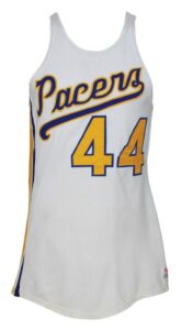 1975-1976 Mike Flynn ABA Indiana Pacers Game-Used Home Jersey