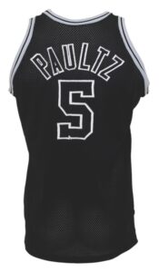 1975-76 Billy Paultz ABA San Antonio Spurs Game-Used Road Jersey 