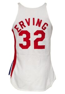 1975-76 Julius “Dr. J” Erving ABA New York Nets Game-Used Home Jersey