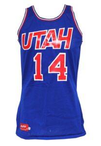 1975-76 Ken Gardner ABA Utah Stars Game-Used Road Jersey