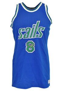 1975-76 Lee Davis San Diego Sails Game-Used ABA Jersey (Davis LOA • Exceedingly Rare)