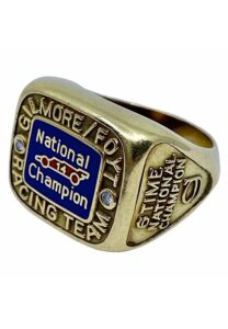 1975 A.J. Foyt Gilmore Racing “Six Time National Champion” 18K Ring