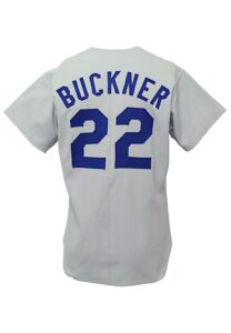 1975 Bill Buckner Los Angeles Dodgers Game-Used Road Jersey