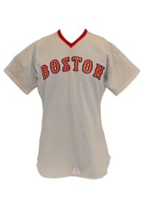 1975 Bill “Spaceman” Lee Boston Red Sox Game-Used Road Jersey