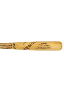 1975 Billy Williams Oakland A’s Game-Used & Dual-Autographed Bat