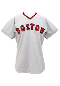 1975 Carlton Fisk Boston Red Sox Game-Used Road Jersey