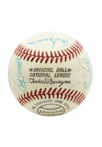 1975 Cincinnati Reds Team-Signed ONL Baseball