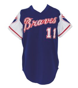 1975 Darrell Evans Atlanta Braves Game-Used Road Jersey