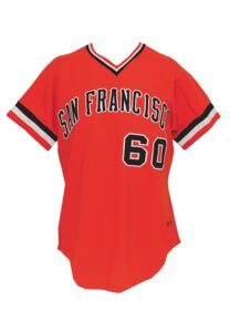 1975 Ed Halicki SF Giants Game-Used Road Jersey & 1977 Dave Heaverlo SF Giants Game-Used Alternate Jersey