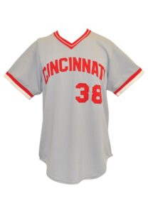 1975 Gary Nolan Cincinnati Reds Game-Used Road Jersey