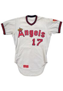 1975 Mickey Rivers California Angels Game-Used Jersey