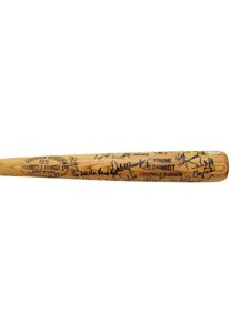 1975 Mike Schmidt Philadelphia Phillies Game-Used Bat Multi-Signed By 30+ Hall Of Famers & Stars