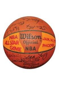 1975 NBA All-Star Game Multi-Signed Basketball