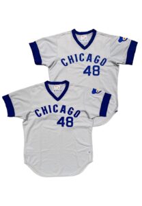 1975 Rick Reuschel Chicago Cubs Game-Used Road Jerseys