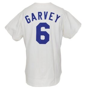 1975 Steve Garvey Los Angeles Dodgers Game-Used & Autographed Home Jersey