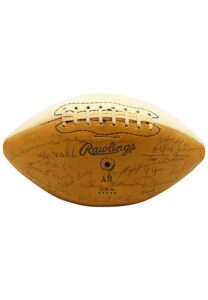 1975 Texas Longhorns Team-Signed Football Including Earl Campbell