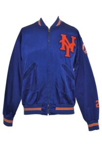 1975 Willie Mays New York Mets Coaches-Worn Satin Jacket