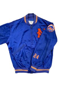 1975 Willie Mays NY Mets Coaches Worn Satin Jacket