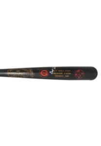 1975 World Series Cincinnati Reds Presentational Bat Signed by George Foster