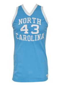 1976-77 John Virgil University of North Carolina Tar Heels Game-Used Road Jersey 